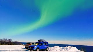 Wintercamping auf den Lofoten über Silvester Mit Polarlichtern Feuerwerk und freistehen Reisen [upl. by Ambrogio591]