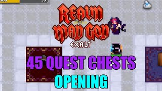 45 Quest Chests Opening  Realm of the Mad God Exalt [upl. by Winfrid465]