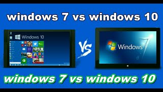 windows 7 vs windows 10 [upl. by Madid]