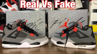 Air Jordan 4 Infrared Real Vs Fake Review [upl. by Anuaik94]