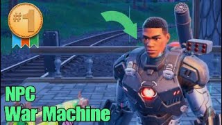 Where to Find Fortnite NPC War Machine  Chapter 5 Season 4 [upl. by Einnahpets]