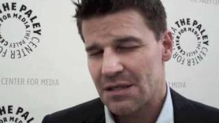 Paley Center David Boreanaz Talks Booth and Bones Hookup [upl. by Ellyn]