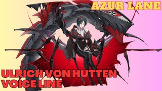 AZUR LANE  Battleship Ulrich von Hutten Voice Line quot Japanese Audio quot [upl. by Halda961]