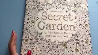 secret garden coloring book review 秘密花园 填色书 介绍 [upl. by Hamfurd]