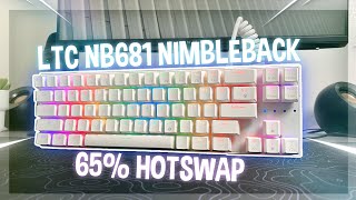 LTC NB681 Nimbleback 65 Hotswappable Mechanical Keyboard Review [upl. by Pooi]