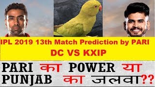 IPL 2019 Live Prediction  13th Match T20 DC VS KXIP by Parrot PARI [upl. by Andonis]