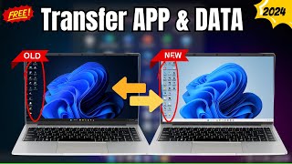 How to Transfer DATA amp APPS From One PC to Another for FREE 2024 [upl. by Hnilym]