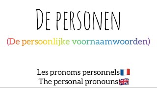 Nederlands leren BE  persoonlijke voornaamwoorden pronoms personnels  personal pronouns [upl. by Curr941]