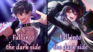 Nightcore  Darkside Switching Vocals  Lyrics [upl. by Ennairrek711]