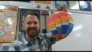 Hot Air Balloons  An Upper Elementary Paper Mache Project [upl. by Limaa]