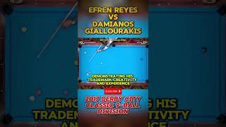 Efren Reyes vs Damianos Giallourakis 2017 DERBY CITY CLASSIC 9BALL DIVISION shorts videoshorts [upl. by Benoit]