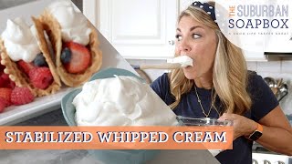 Homemade Whipped Cream Recipe [upl. by Sulienroc]