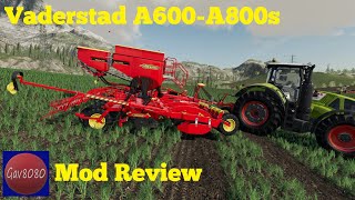 Vaderstad Rapid A600A800s Tramlining Drills  Farming Simulator 19 Mod Review [upl. by Happ933]