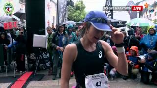 Marathon du MontBlanc 2014  Intégrale du Marathon partie 6 Arrivées des femmes [upl. by Kcirdnekal]