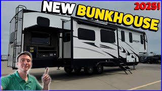 NEW 2025 Luxury Family Fifth Wheel from Venture RV 2025 Sporttrek Touring 5 354VBH Bunkhouse Review [upl. by Lessig]