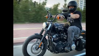 MOTOVLOG  2020 Harley Davidson Softail Street Bob  English Subtitles [upl. by Yzzik]