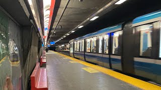 Montreal Metro Cote Vertu to LionelGroulx Onboard the MPM10 “Azur” [upl. by Dira706]