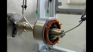 Impregnation  Trickle application of stator with ELANTAS Impregnation resins [upl. by Kravits304]