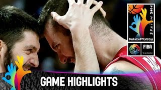 France v Serbia  Game Highlights  SemiFinal  2014 FIBA World Cup [upl. by Conners]