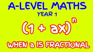 Binomial Expansion With Fraction Coefficients  AS Level Maths [upl. by Lajet]