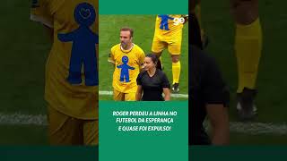 😂 ROGER PERDE A LINHA NO FUTEBOL DA ESPERANÇA E LEVA CARTÃO QUASE FOI EXPULSO  shorts  geglobo [upl. by Tnahs]