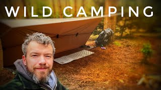 WINTER WILD CAMPING IN THETFORD FOREST 🏕 DD TARP amp BIVVY CAMP  BEEF COOKED ON CAMPFIRE 🔥 [upl. by Esenaj187]