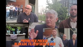 Privremeno prekinuta blokada Filozofskog II deo [upl. by Ewens]