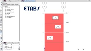 ETABS  08 Wall Modeling Watch amp Learn [upl. by Ydnih]