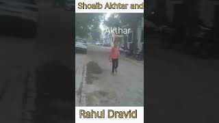 Rahul Dravid and Shoaib Akhtar minevideo viralvideo [upl. by Lawford]