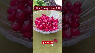 Nutritional Value in 100 gm of Pomegranate Arils pomegranate healthyfood fruits nutrition short [upl. by Schuyler]