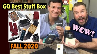 GQ BEST STUFF BOX Fall 2020 unboxing  mens fashion amp personal care  whats inside [upl. by Anelah908]