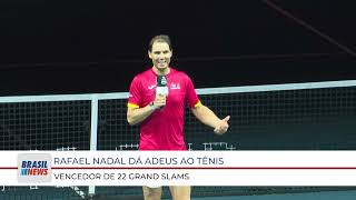 RAFAEL NADAL DÁ ADEUS AO TÊNIS VENCEDOR DE 22 GRAND SLAMS [upl. by Aivyls]