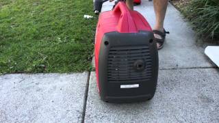 Generator noise comparison Fuji Micro 3700ER vs Honda eu20i [upl. by Anerehs530]