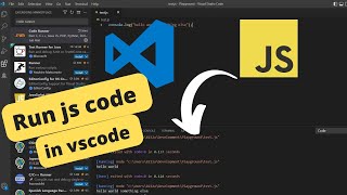 How to run javascript code in vscode  Code Runner Extention [upl. by Lancelot553]