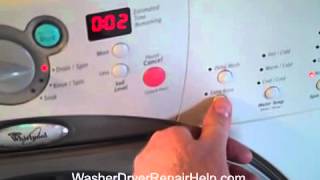 How to put your Whirlpool Duet washer into diagnostic mode [upl. by Llirrehs]