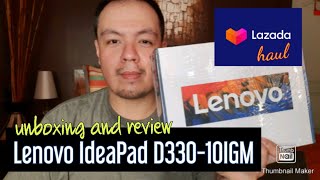 LENOVO IDEAPAD D33010IGM  2 IN 1 TABLET PC UNBOXING AND REVIEW PHILIPPINES [upl. by Meeki525]