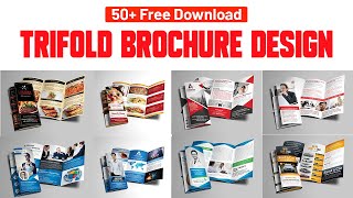 50 Trifold Brochure Design Templates Free Download Trifold Brochure Design in photoshop [upl. by Stichter850]