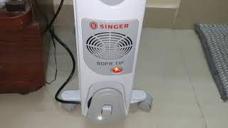 Singer OFR Heater Oil Filled Radiator Review in Telugu [upl. by Eyahsal]