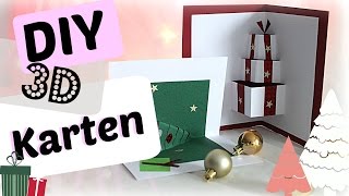 Weihnachtskarten selber basteln I Weihnachtsgeschenke I Christmas Card DIY [upl. by Hook]