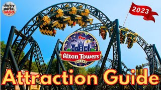 Alton Towers ATTRACTION GUIDE  All Rides amp Shows  UKs BEST Theme Park [upl. by Major]