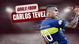 A few career goals from Carlos Tevez [upl. by Acinod]