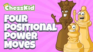 Four Chess Power Moves 💪  Chess Strategy for Kids  ChessKid [upl. by Iahcedrom347]