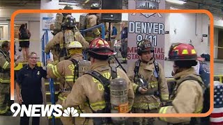 911 stair climb events honor fallen firefighters [upl. by Vershen120]