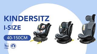 Reecle ZA10  Einbau von iSize Kindersitz 40150 cm [upl. by Rebmetpes894]