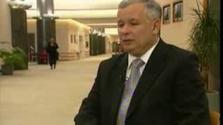 EuroNews  EN  Interview Jaroslaw Kaczynski [upl. by Leynad]