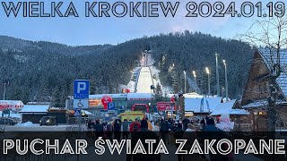 🔴TŁUMY KIBICÓW ⛷ Skoki narciarskie Zakopane 2024 Wielka Krokiew 20240119 ASMR [upl. by Derwon607]