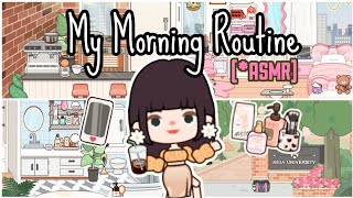 ASMR My Morning Routine 🌿⛅☕ morning coffee skincare feed my cat  Miga World ASMR 🔊 [upl. by Nwahsyd]