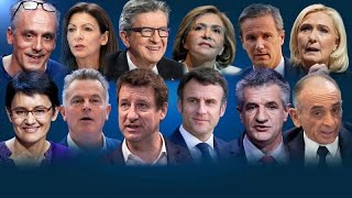 Los 12 candidatos a las elecciones presidenciales de Francia 2022 [upl. by Labina742]