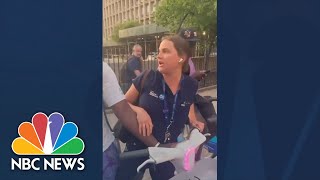 WATCH New York hospital worker criticized after viral Citi Bike dispute [upl. by Jael]