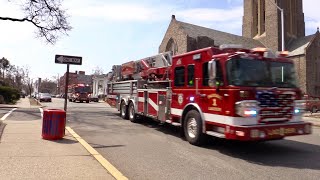 Passaic NJ Fire Dept Ladder 1 and Engine 1 Responding to 23 Passaic Ave [upl. by Packer184]